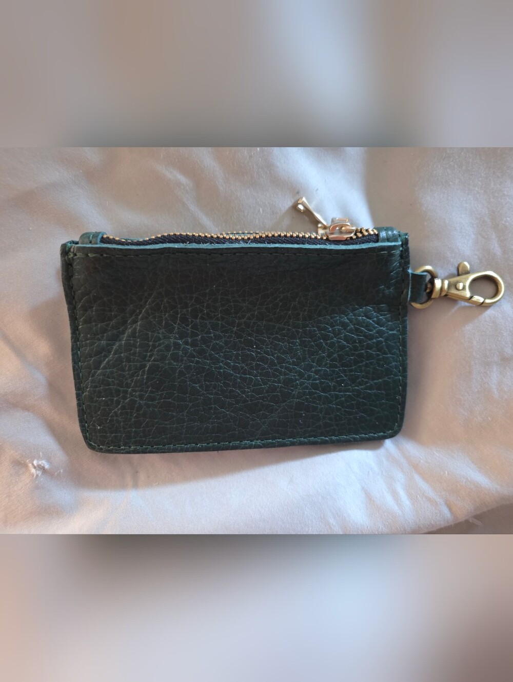 PLG Leather Zip Zap Duo Wallet Forrest Green